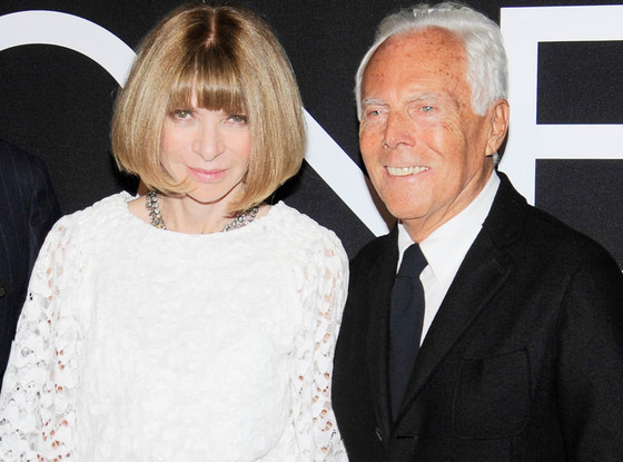 Giorgio Armani, Ann Wintour Giorgio Armani, Ann Wintour